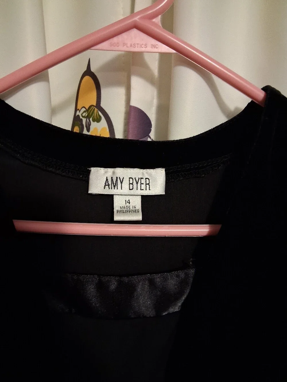 Amy Byer Black Velvet Shrug with Sparkle Skirt Girls Dress Size 14